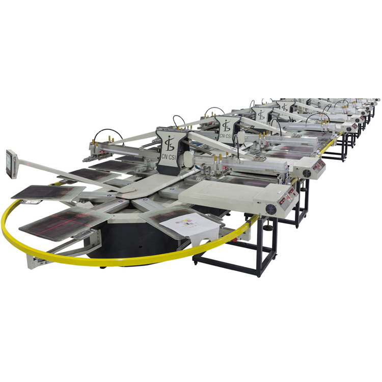 SPO Automatic Oval Type screen Printing machine for T-Shirts
